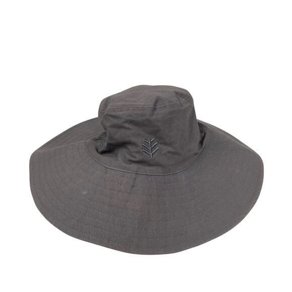 Coolibar Bucket Hat Black Gray Reversible - Picture 1 of 5